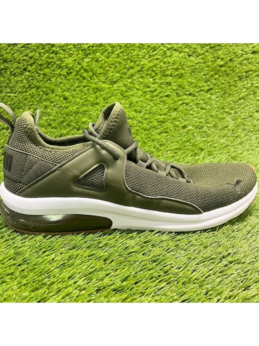 Puma Electron 2.0 Mens Size 11 Green White Athletic Running Shoes Sneakers